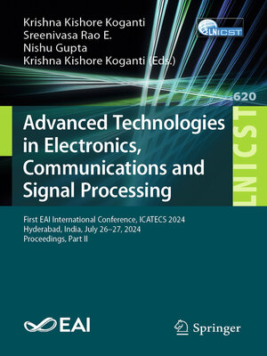 cover image of Advanced Technologies in Electronics, Communications and Signal Processing